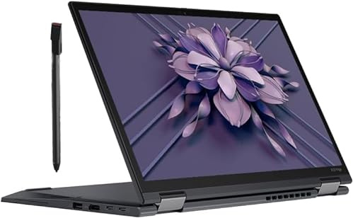 Lenovo ThinkPad X13 Yoga Gen 1, notebook FHD 2 in 1 da 13,3 pollici con touchscreen, Intel Core i7-10610U, 16 GB RAM, SSD da 256 GB, tastiera QWERTY giapponese, Windows 11 Pro (ricondizionato)
