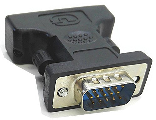 zdyCGTime DVI a VGA Adaptador de Cable – Negro – F/M, DVI (24 + 5) a VGA (15 Pines) Adaptador de Cable – Negro – F/M,