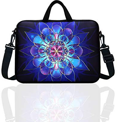 10-Inch Laptop Shoulder Bag Sleeve Case with padded handle for 9.6” 9.7 10 10.1 10.5 Ipad/Netbook/Tablet/Reader (Blue)