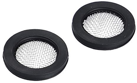 luth Dichtung Gummidichtring mit Sieb 17x24mmØ für 3/4 Zulaufschlauchverschraubung 2Stück