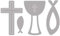 Rayher Set of Four Metal Cutting Dies, Craft Die Shapes for Card Making and Scrapbooking, Paper Craft Die with Cross, Fish, and Chalice Design, 2x3.9cm x 1.8x2.5cm, 50150000