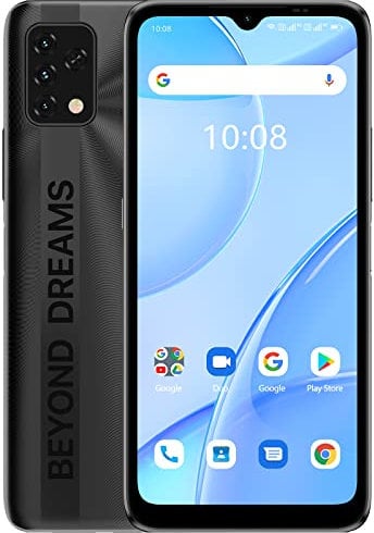 UMIDIGI Power5S Telephone Portable(2023),6150mAh Batterie Smartphone 4+32Go/TF 256Go,Plein écran 6.53 HD,Téléphone pas cher Android 11,Dual SIM(4G LTE Mondiale)+ Emplacement SD dédié,Face ID/GPS/Noir