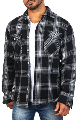 Carisma Herren warmes Flanell Holzfäller Karo Hemd Dicke weiche Qualität Regular fit kariert 8615
