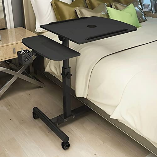 DATEN Betttisch Auf Rollen Höhenverstellbar, Beistelltisch Bett Höhenverstellbarer Beweglicher Rollender Medizinischer Tisch Computertisch Für Bett, Sofa, Krankenhaus, Krankenpflege Zum Lesen, Essen