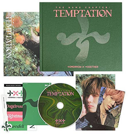 TXT - [The Name Chapter : TEMPTATION] (Daydream Ver.) Photo Book + Lyric Book + CD + Sticker Pack + Bookmark + Post Card + Photo Card + Poster + 1 Pocket Hand Mirror + 4 Extra Photocards