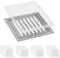 AMFUN 40Pcs Drenaje de Pelo de Baño, Atrapa Pelos de Ducha Desechables, Filtro Desagüe Fregadero Cocina Filtro, Filtro de Acero Inoxidable, Hair Catcher, para Fregadero Lavabo Bañera-10cm