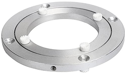 Lazy Susan Drehlager, 5/5,5 Zoll Geräuschlos Rotierender Drehteller Lagerring Aluminiumlegierung Drehteller Ring Schwenkplatte Hardware Lazy Susan Basis für Esstisch (5 Zoll)