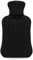 KEPLIN Cosy Hot Water Bottle with Knitted Cover - Relieves Body Aches & Pains, Washable Safe & Durable Heating Pad - Ideal Cosy Nights & Gifts - Large 2L (Black)