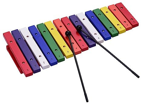 COMETX Xylophon für 1 Jahr alt, 15 Tasten, Xylophon, buntes Musik-Percussion-Instrument, Früherziehungsinstrument für Musik-Sinnentwicklung