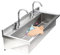 AYHARYLH Acciaio Inox Lavello da Cucina Lavabo Sospeso Lavandino da Esterno Lavandino Commerciale Professionale con Rubinetto per Lavabo Commerciale per/Cortile/Garage