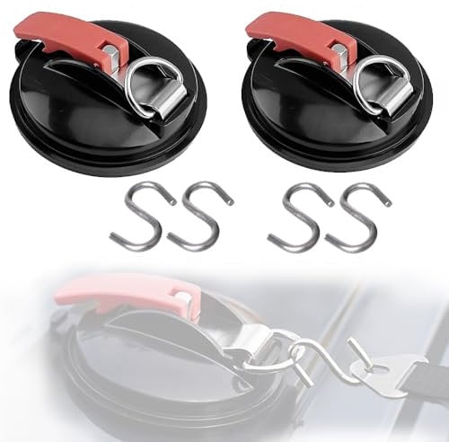 Ventosas Para Coche, Ventosas Camper, Ventosa Coche, Toldo Furgoneta Camper Ventosas, 2 Piezas Ventosas Fuertes Amarran, Fuertes Ganchos De Succión Para Camping, Ventosas De Camping Con Ganchos