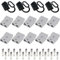 UAPPO 10 Stück Batterieanschluss für Anderson stecker 50a Batterie Schnellanschluss Stecker mit 4 Stück Staubschutzkappen für Gabelstapler, Wohnwagen, Autos, Boote, Solaranlagen