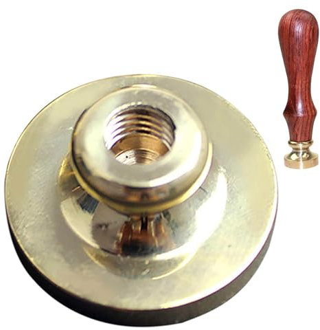 Leere Kupfer-Siegelstempelköpfe - Runde Siegelwachs-Siegelstempelköpfe | Schöne Siegelwachswerkzeuge für Abende, Hobbys, Bastelprojekte, Hochzeiten, Partyeinladungen (