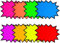 joonnair 160 Piezas Etiquetas para Precios Letreros de Precio de Venta Etiquetas de Venta Starburst Signos Etiquetas de precio Fluorescentes Adecuado para Minoristas carteles de ofertas de descuento