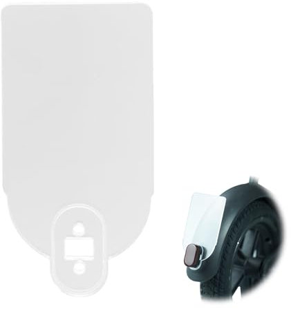 YueJieSelected E Scooter Kennzeichenhalter,Acrylmate E Scooter Kennzeichen,Elektroroller Nummernschildhalter Zubehör,Nummernschild Warnschild Halter,für Xiaomi M365 & M365 Pro,Weiß Schutzblech