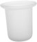 SECFOU Taza de baño portaescobillas de Pared desatascador de Inodoro con Soporte Accesorios de baño de Cristal cepillos de baño Solo Taza de desatascador de Inodoro Estante Vidrio