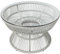 Outsunny Table Basse de Jardin Ronde, Table d'appoint en résine Aspect rotin et Plateau Verre trempé Ø60 x 37H cm Gris Clair