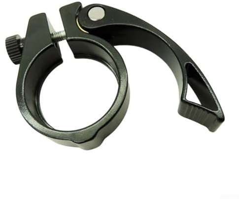 ZWEquipint Bicycle Seatpost Clamp,38Mm Quick Release Folding Bike Seat Post Tube Clamp,Aluminum Alloy Nonslip Black Bicycle Accessories