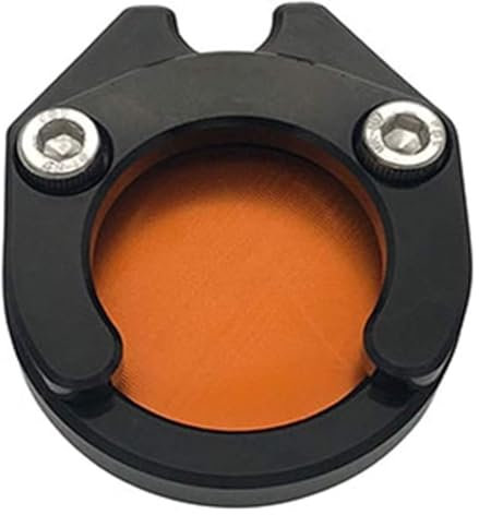 Motorrad Seitenständer Für Y&amaha NVX 155 150 125 Für Aerox 155 Motorrad Kickstand Fuß Seitenständer Verlängerungspolster Stützplatte Seitenständervergrößerer Ständerpolster(Orange)
