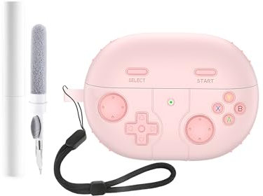 Silicone Protective Case for Sony WF-1000XM5 Earbuds - Durable and Eco-Friendly Bluetooth Earphone Cover with Precise Holes and Charging Compatibility - Shock-proof, Comfortable Touch,Pink