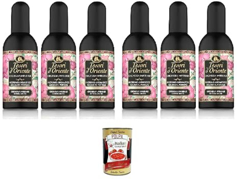 Tesori D'oriente Orchidea Imperiale 100ml, blumiges, orientalisches Parfüm 6x100ml + Italian Gourmet polpa 400gr