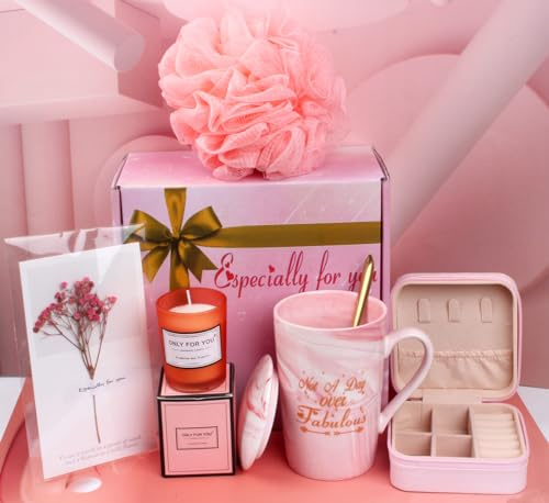 Lydlrum Birthday Gifts for Her, Friend, Sister - Pamper Gifts for Women Ceramic Coffee Cups Set