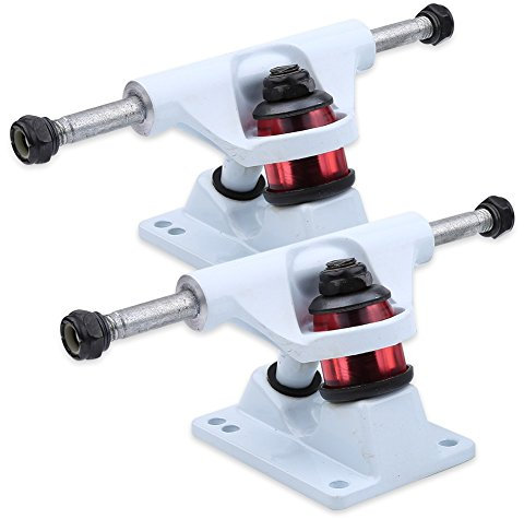 VGEBY Halterung für Skateboards, Trucks, Skateboards, Lager, Achsen, Mittelteil, Zubehör (Paar mit 2 Stück) (Farbe: Weiß)