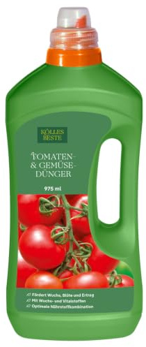 Kölle's Beste Tomaten- & Gemüse-Dünger mit Humat 1 l, Flüssigdünger für Tomaten & Gemüse, Düngemittel, Düngung, Kölle's Beste