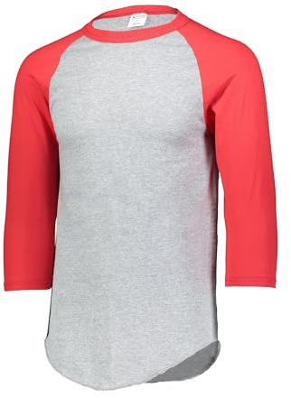 Augusta Sportswear, Athletic Heather/Red, XXL