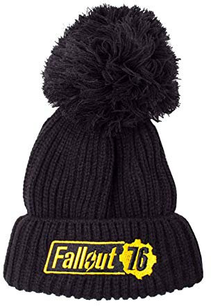 Difuzed Fallout Beanies 76 Logo Bobble Beanie Black