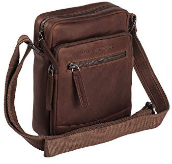 The Chesterfield Brand Wax Pull Up Birmingham Umhängetasche Leder 17 cm,Braun,Einheitsgröße