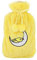Biggdesign Wärmflasche mit waschbarem und weichem Plüschbezug, Bettflasche für Kinder und Erwachsene, 2L Wärmflasche für Rücken- und Bauchschmerzen, Hot Water Bottle (Gelb Vogel)