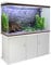 MonsterShop Aquarium Starter Komplettset Aquarium mit passendem Unterschrank Kies Aquarium-Hintergrund 143.5cm H x 120.5cm B x 39cm T