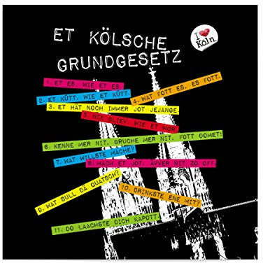 artboxONE Poster 20x20 cm Städte/Köln Et Kölsche Grundgesetz I - Bild KölscheGrundgesetz Cologne Dom
