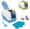 LETTIERA GATTO CHIUSA colore casuale FACILE PULIRE【Con 2 ciotola MANGIA e TAPPETINO LETTIERA 】54x39x40H cm