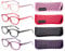 EYEGUARD 4 Pairs Reading Glasses with Spring Hinge, Polka Dots Pattern Design Readers for Women(4 Color,+1.75 Magnification)
