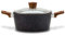 NAVA NATURE Faitout | 4 l, Ø 24 cm | Casserole avec couvercle revêtement en granit | Pour cuisinière à gaz et à induction