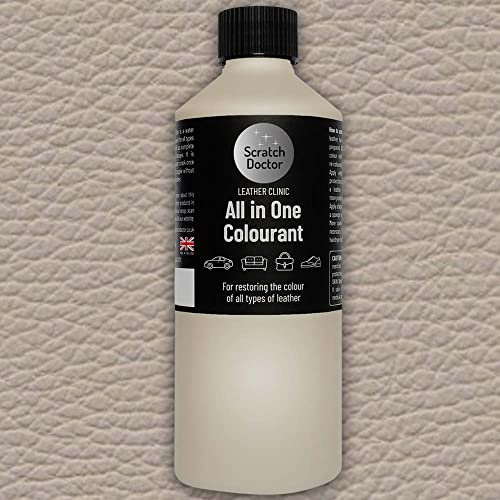 Scratch Doctor All in One Leather Colourant for BMW Self Seal Leather Dye Repair Paint for BMW Leather Car Seats & Interior (BMW Dakota Oyster, 250ml)