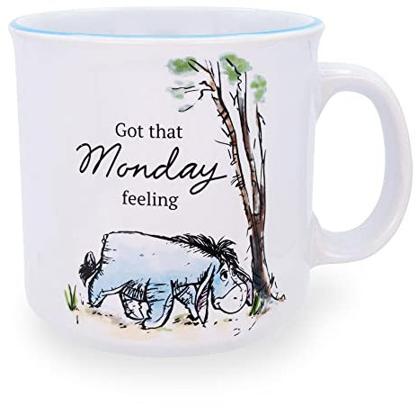 Disney Winnie the Pooh Eeyore Monday Feeling Ceramic Camper Mug | 20 Ounces