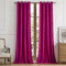 BULBUL Living Room Velvet Window Curtains 84 inch Length- 2 Panels Hot Pink Blackout Window Drapes Curtains Thermal Insulated Room Darkening Decor Grommet Curtains for Bedroom