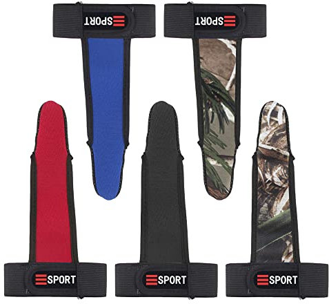 Keboyoe 5 Stück Angeln Fingerschutz Finger Atmungsaktive Einfingerhandschuhe Elastic Anti Rutsch Angelfingerhandschuh Zeigefinger Angelhandschuhe Unisex Geeignet für Angeln Outdoor(5 Farben)