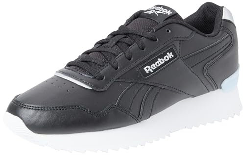 Reebok Classic Nylon, Zapatillas Mujer, Black Silver Met Feel Good Blue F23 R, 36 EU