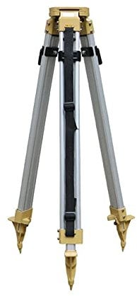 WYGBMZL Mechanische Ausrüstung Heavy Duty Vermessung Stativ, Aluminium Umfrage Stativ mit 08.05-Zoll-11-Threaded Flachkopf Snelklem for Tachymeter Theodolit