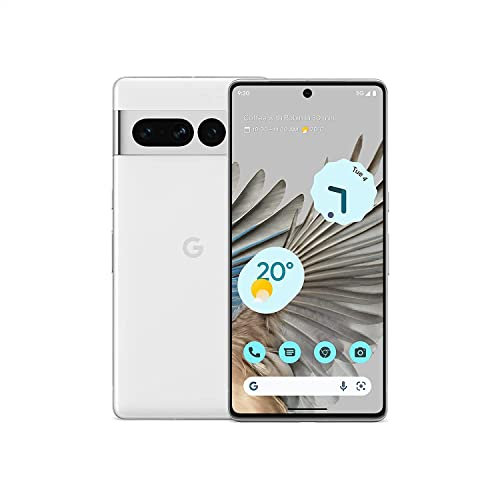 Google Pixel 7 Pro – Unlocked Android 5G smartphone with telephoto lens, wide-angle lens and 24-hour battery – 256GB – Snow (Renewed)