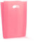Shopper in plastica ROSA, 25x50cm, 100 buste, soffietto 10cm uso non alimentare