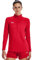 Under Armour Team Tech Womens Long Sleeve Half Zip, Red-white, M