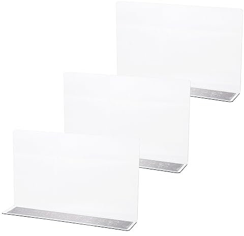 iplusmile 3stücke Kunststoff Regaltrennwände Förmige Dicke Separatoren Für Warenregale Für Supermärkte Geschäfte Und Lebensmittelmärkte Magnet