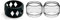 WratryParts 3 en 1 - Tapa antipolvo de repuesto para tanque de vidrio de burbujas para Zeus X, Zeus Sub Ohm, Zeus Dual, Zeus X Mesh RTA Tank (con anillo negro)