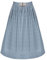 Goldschmidt Trachten Dirndlschürze Elizabeth | Schlichte Schürze mit Schließe | graublau 68cm Länge 38-40