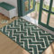 Biscpro Indoor Door Mats,60x90cm Door Mat Non Slip Backing,Dirt Trapper Mat Absorbent Non-Slip Doormat for Entrance,Inside,Kitchen,Front Back Door,Pets and Garden-Emerald